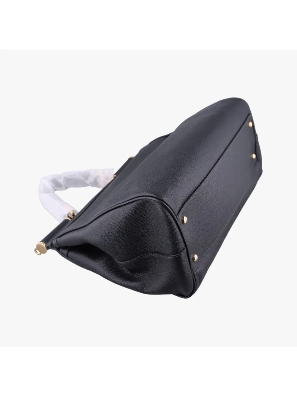 Dolce & Gabbana Sicily Black Leather Shoulder Bag